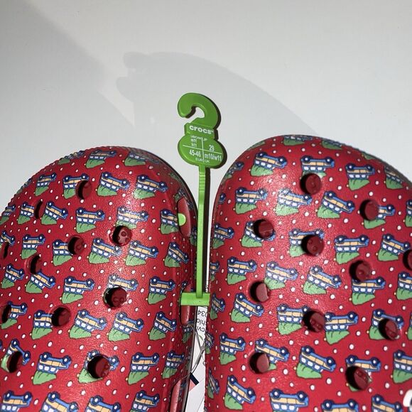 Crocs Classic Clogs Slip On Holiday Vineyard Vines Mens 11 Womens 12.5 Christmas - Picture 5 of 6